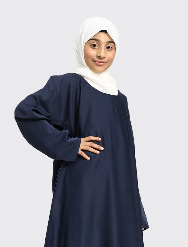 Girls Navy Basic Abaya